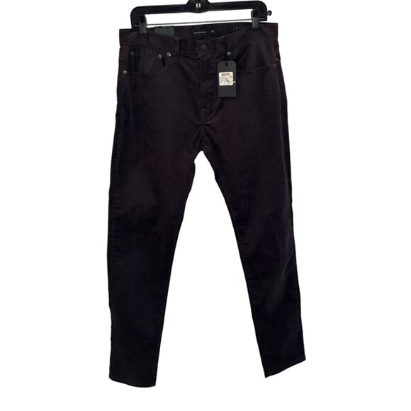 Club Monaco super slim fit corduroy jeans dark grey men's size 32 NWT - Picture 3 of 11